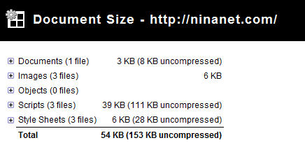 WebDeveloper Document Size