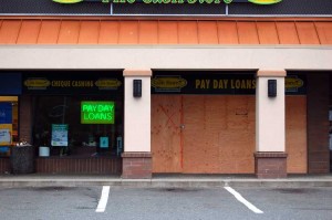 Boarded Up Storefront